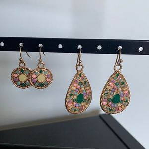 2 Pairs of Matching Earrings